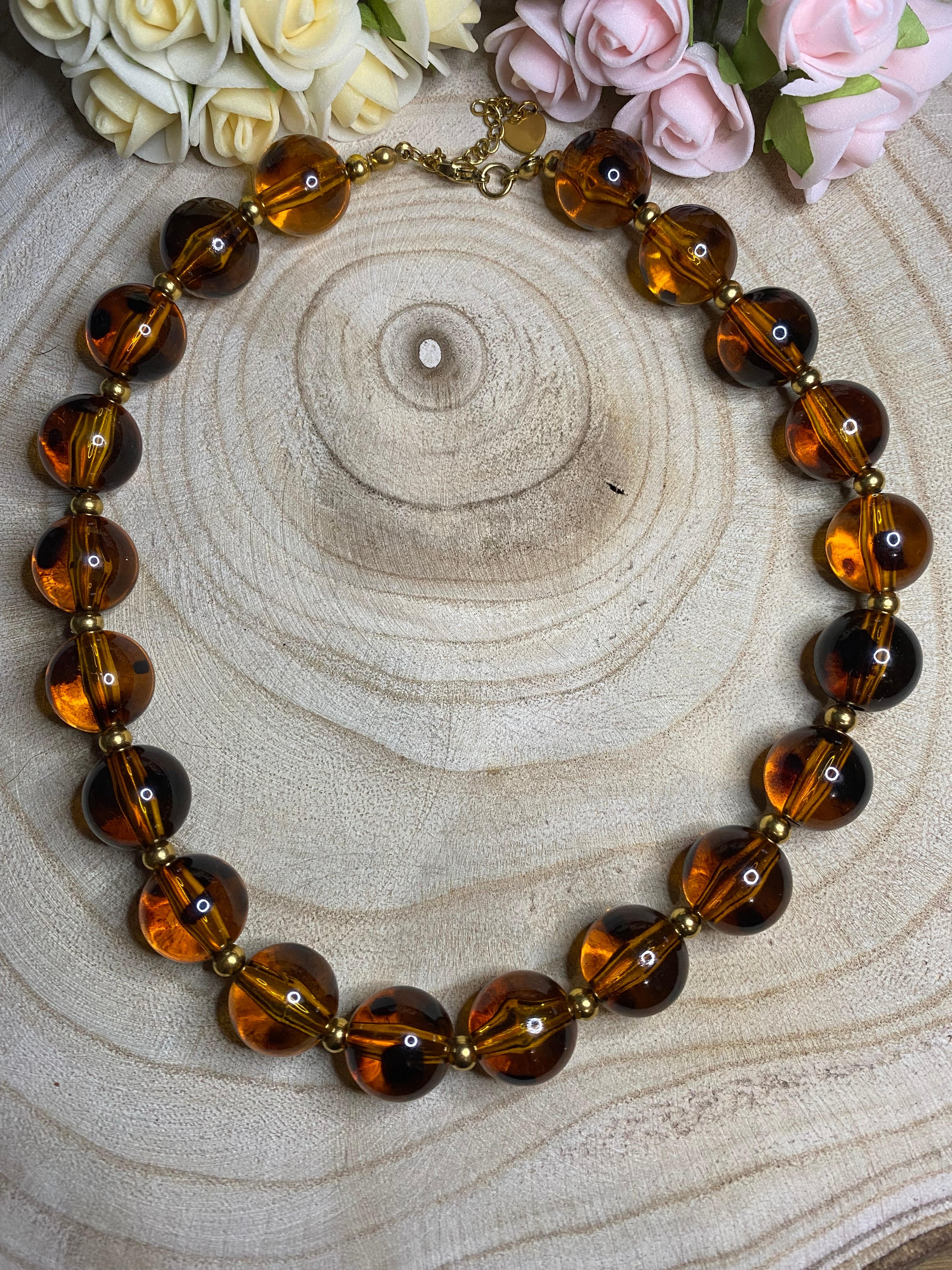 Collier Alexia léopard