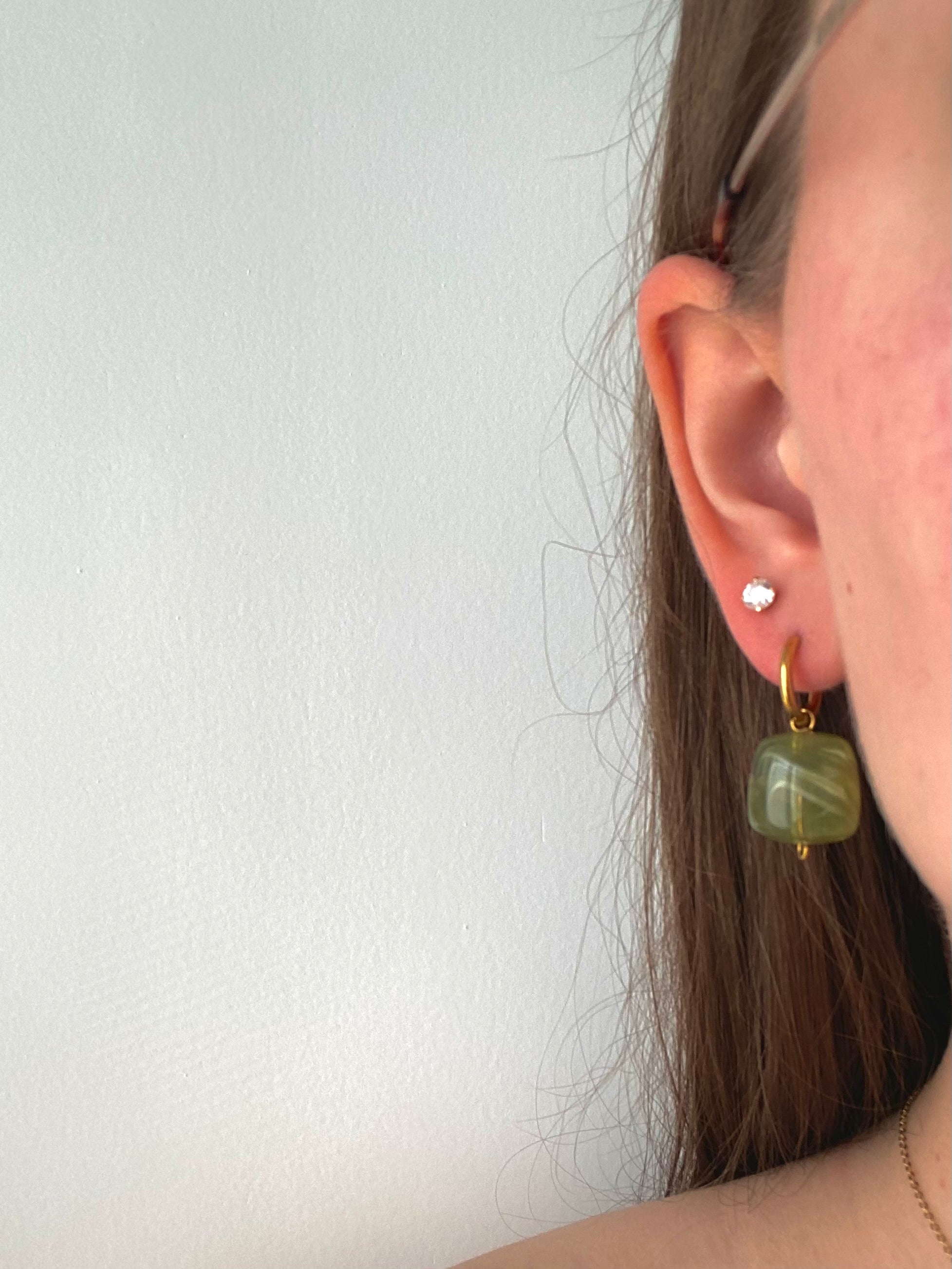 Boucles d’oreilles Eugenie - vert