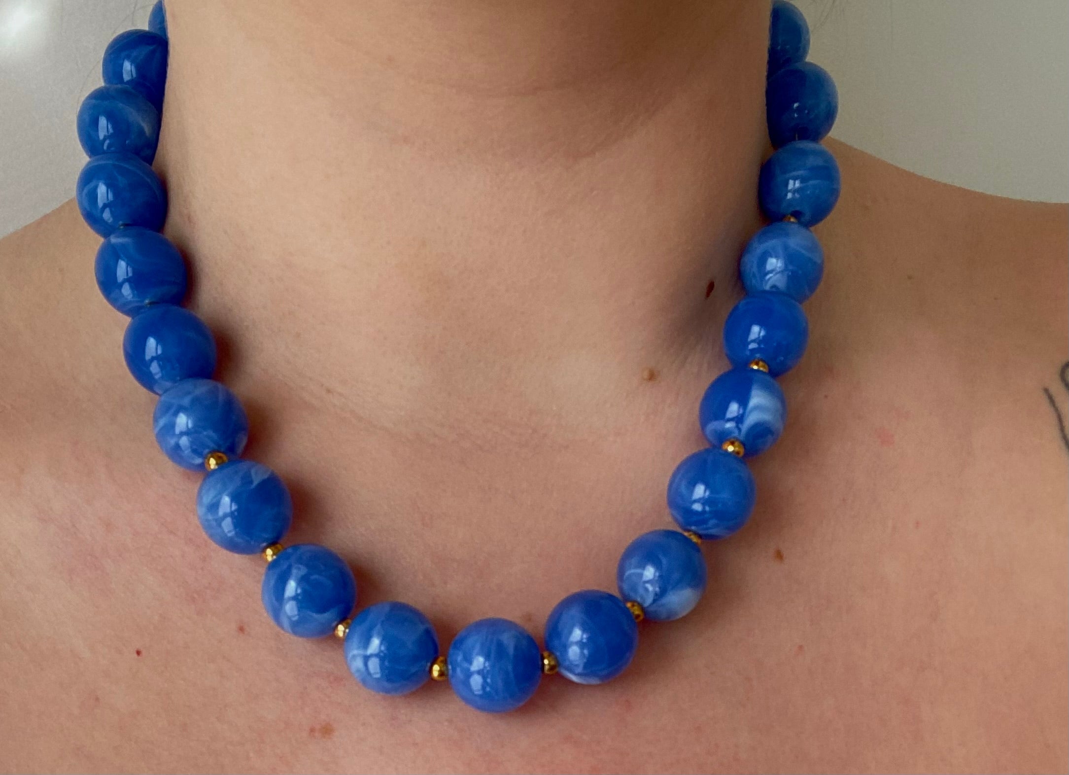 Collier Alexia - bleu