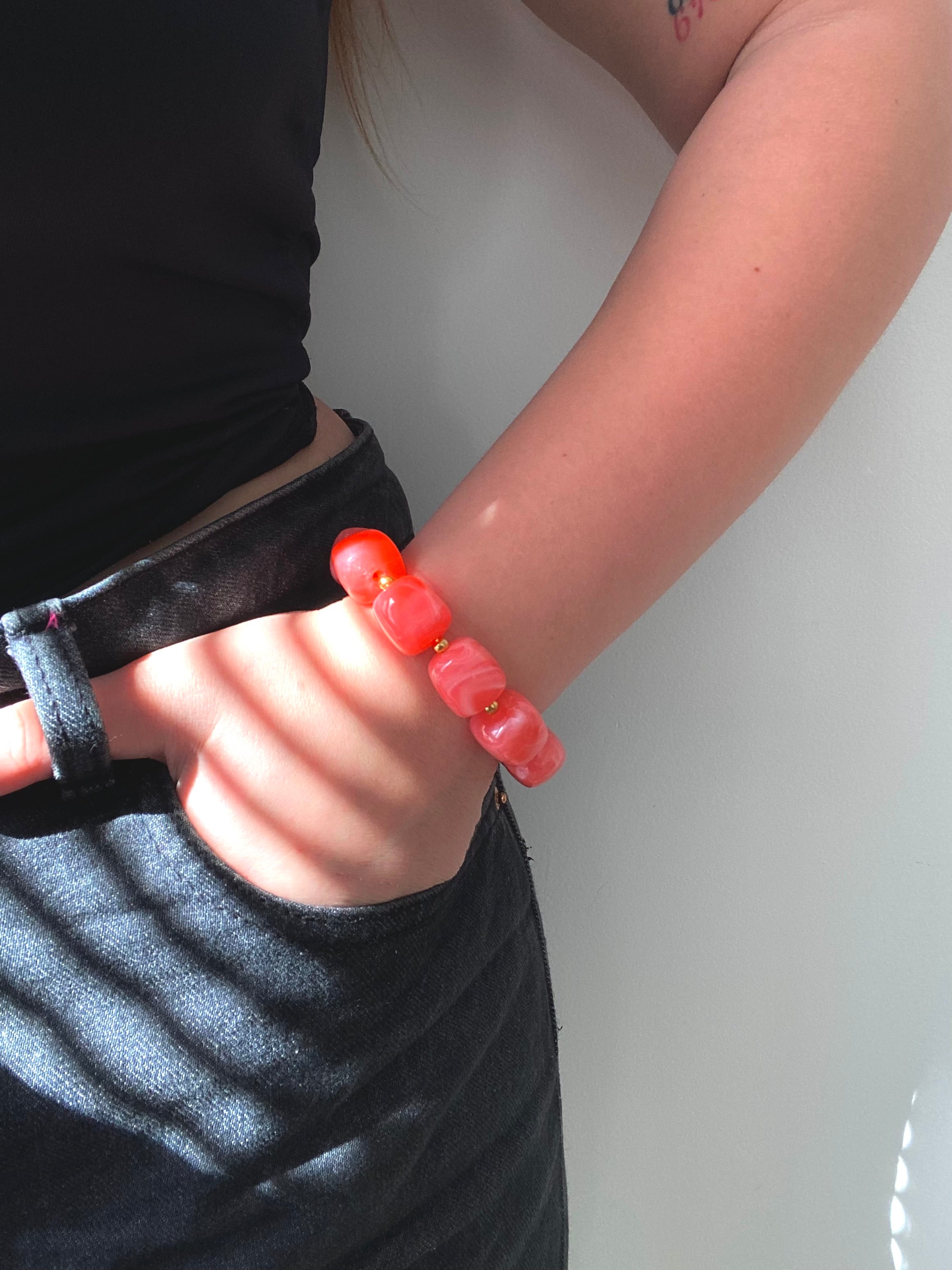 Bracelet Eugenie - corail