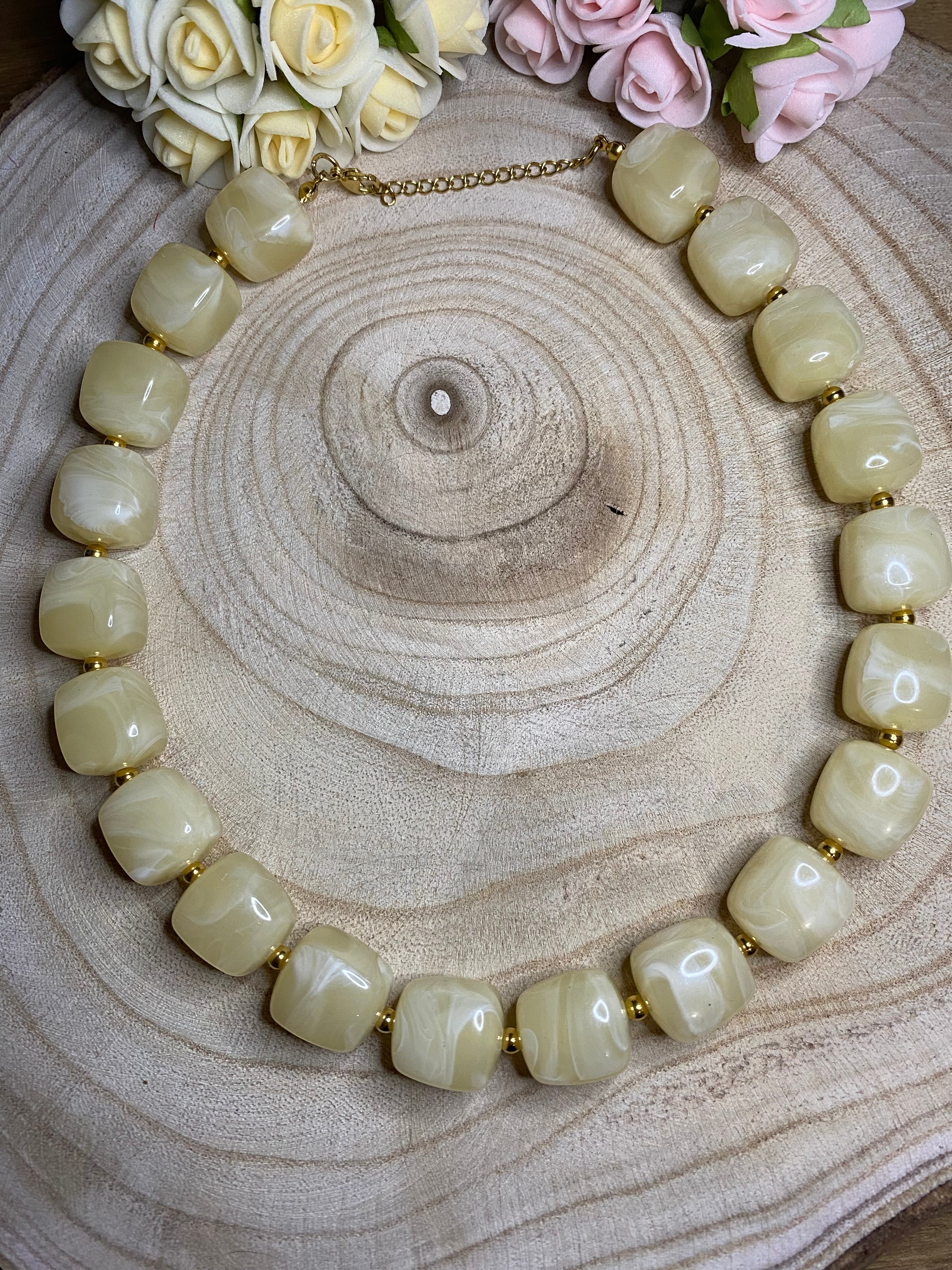 Collier Eugenie - beige