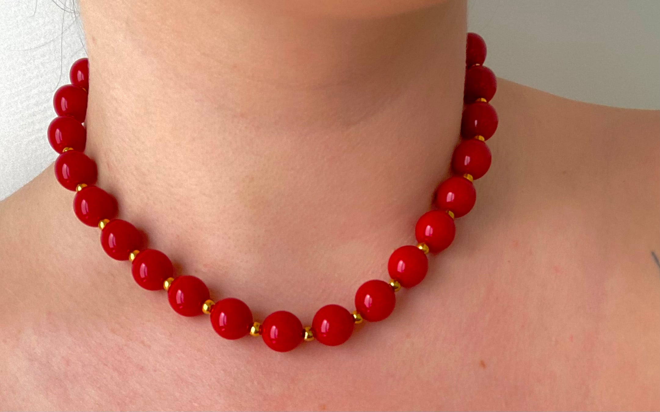 Collier Thalia - rouge