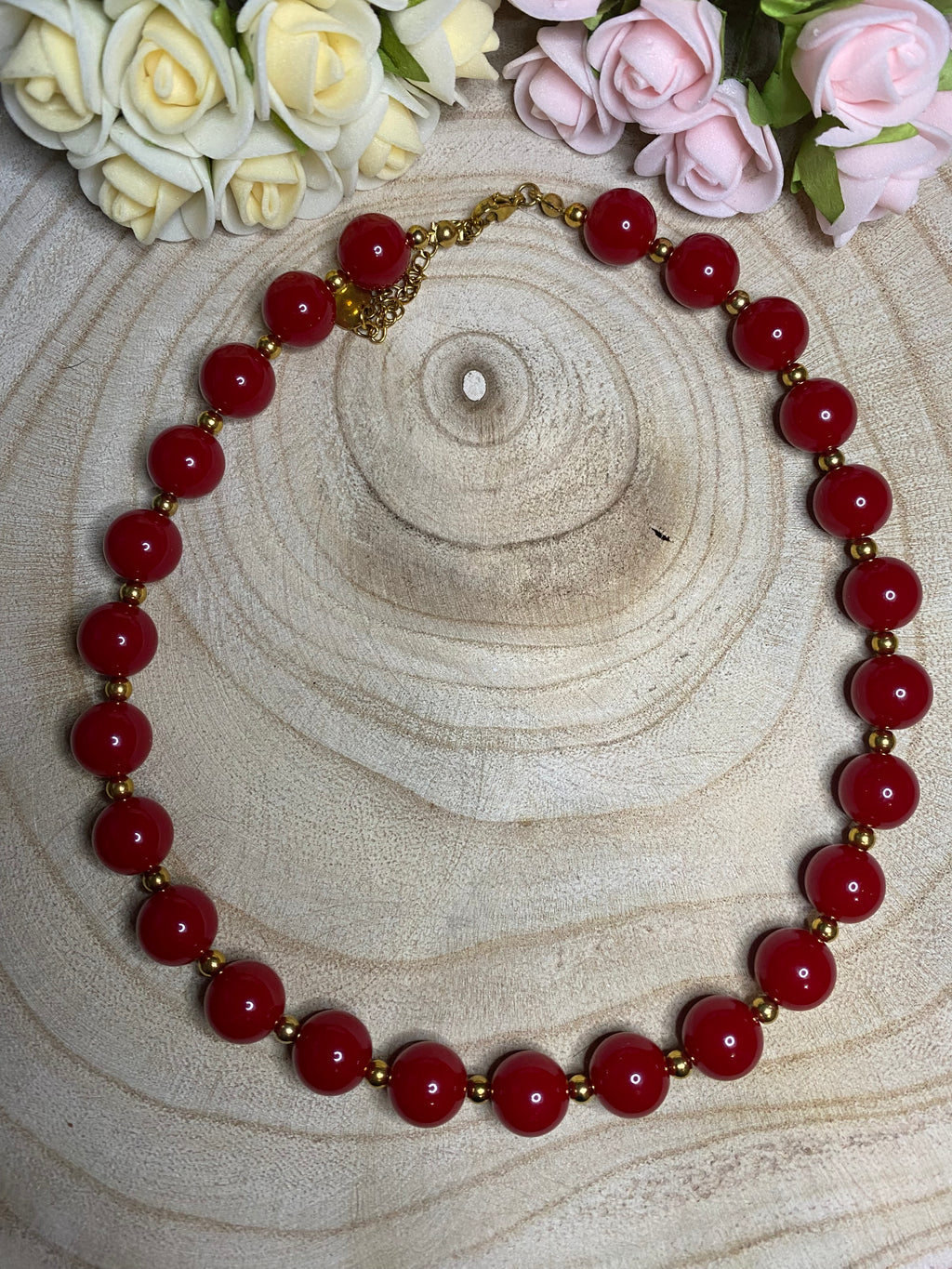 Collier Thalia - rouge