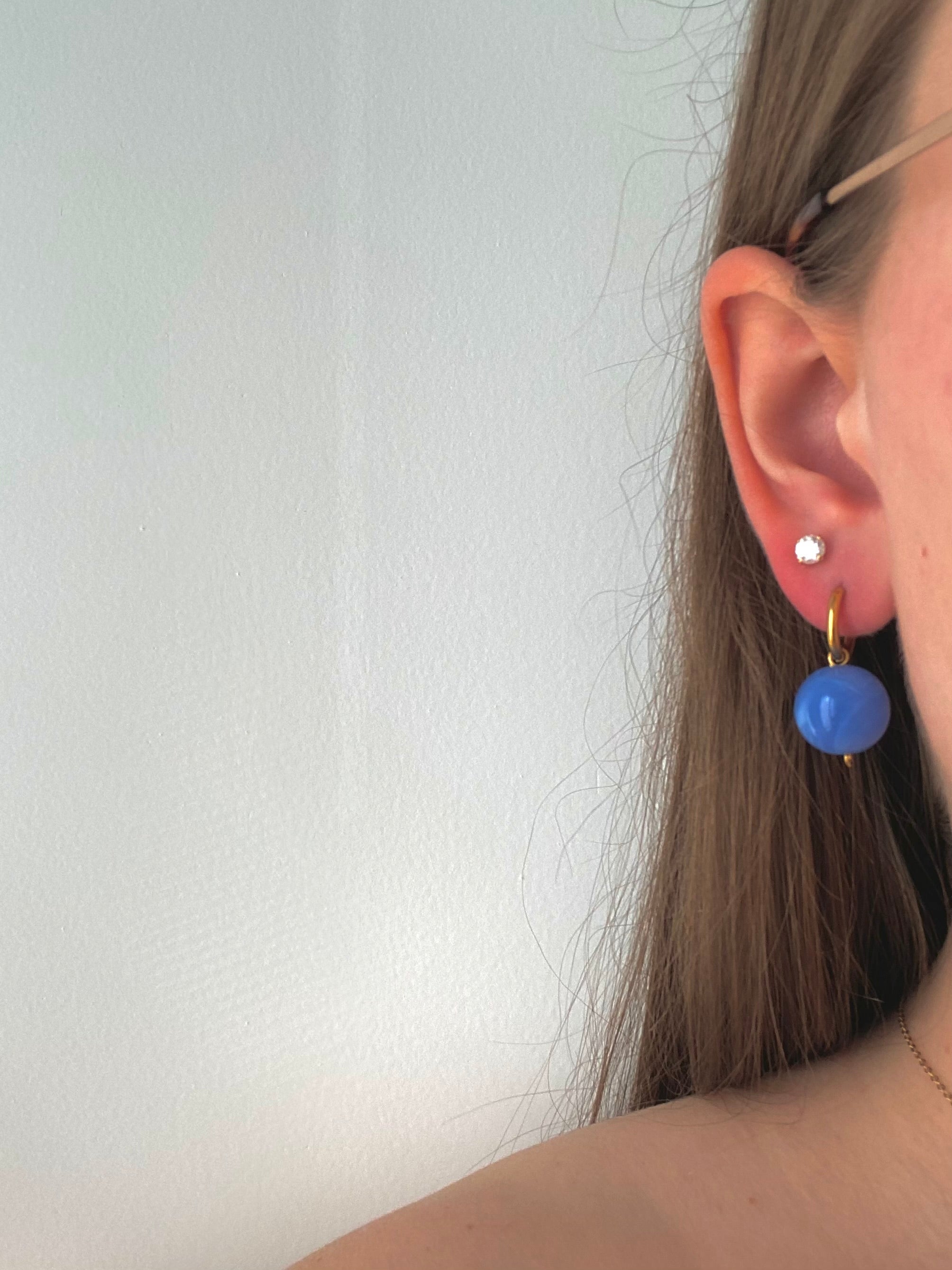 Boucles d’oreilles Alexia - bleu