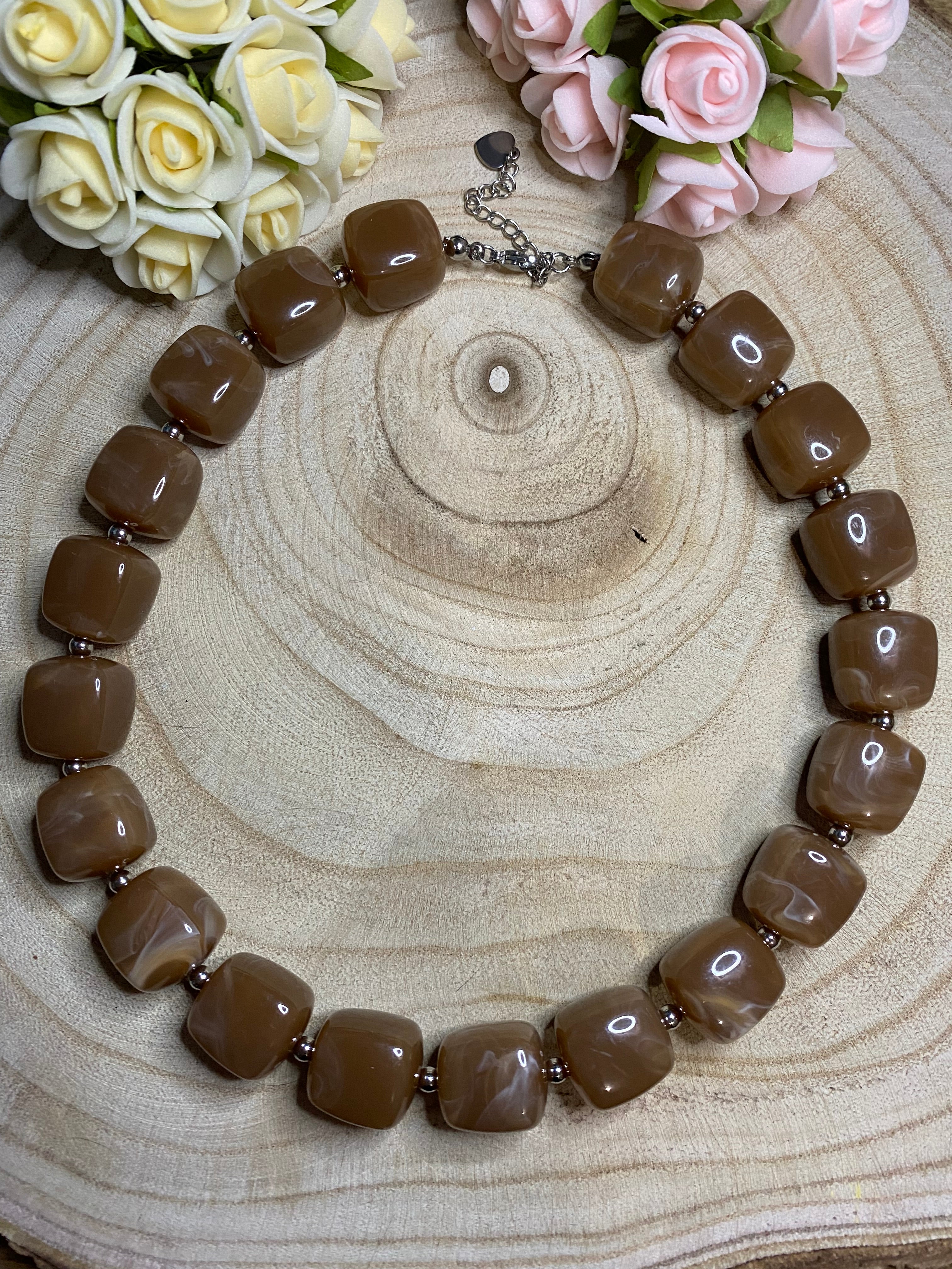 Collier Eugenie - brun