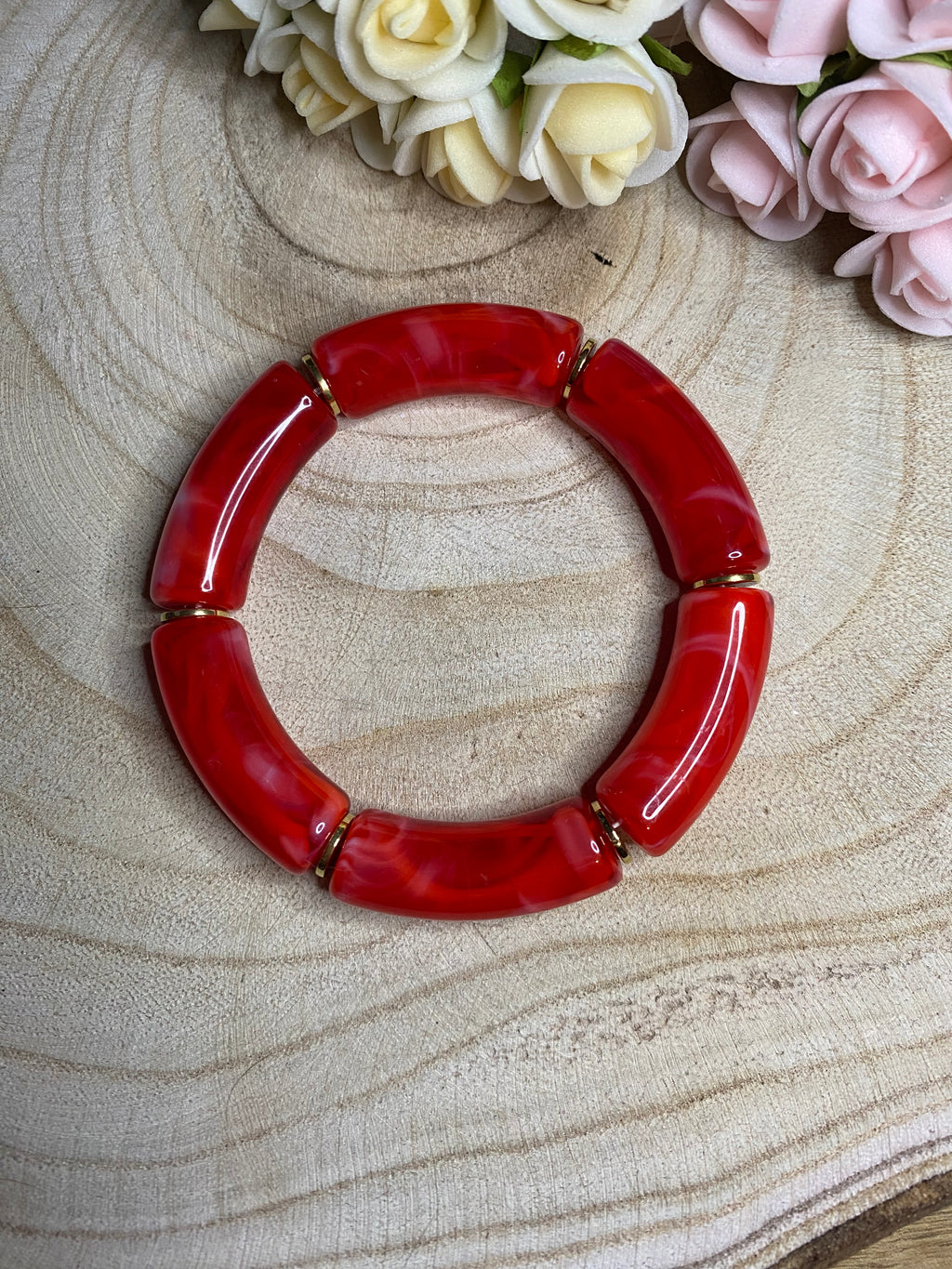 Bracelet Leeyah - Rouge