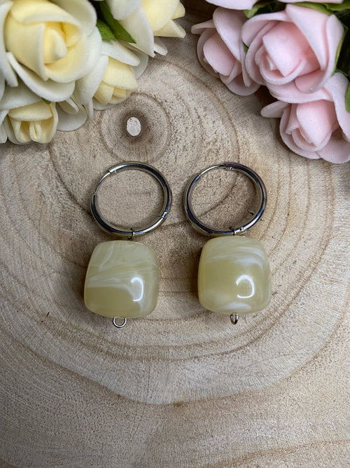 Boucles d’oreilles Eugenie - beige